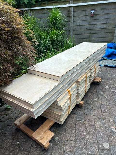 Partij PIR + Underlayment 50+18 mm T&G, Ophalen, Minder dan 25 mm, Eiken, Zo goed als nieuw