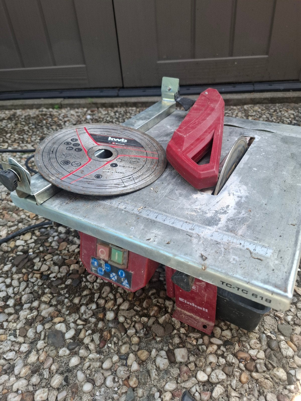 Einhell tegelzaag machine ., Doe-het-zelf en Verbouw, Gereedschap | Zaagmachines, Gebruikt, 1200 watt of meer, 30 tot 70 mm, Ophalen of Verzenden
