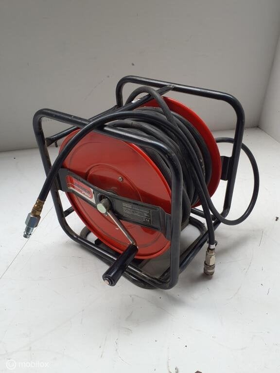 Pneumatische slangenhaspel Slanghaspel, lengte ca. 30 m, Gebruikt
