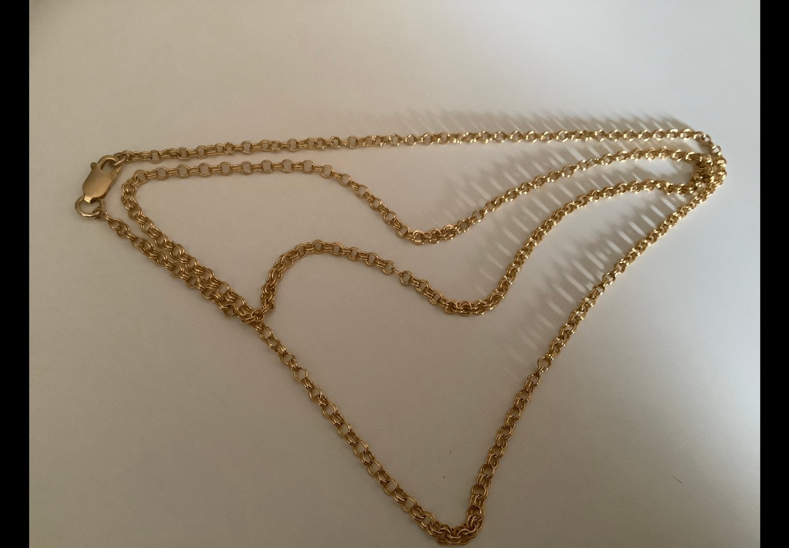 Geweldige nieuw gouden Jasseron ketting 18 kar 750 , 12 gram, Sieraden, Tassen en Uiterlijk, Kettingen, Verzenden, Nieuw, Goud