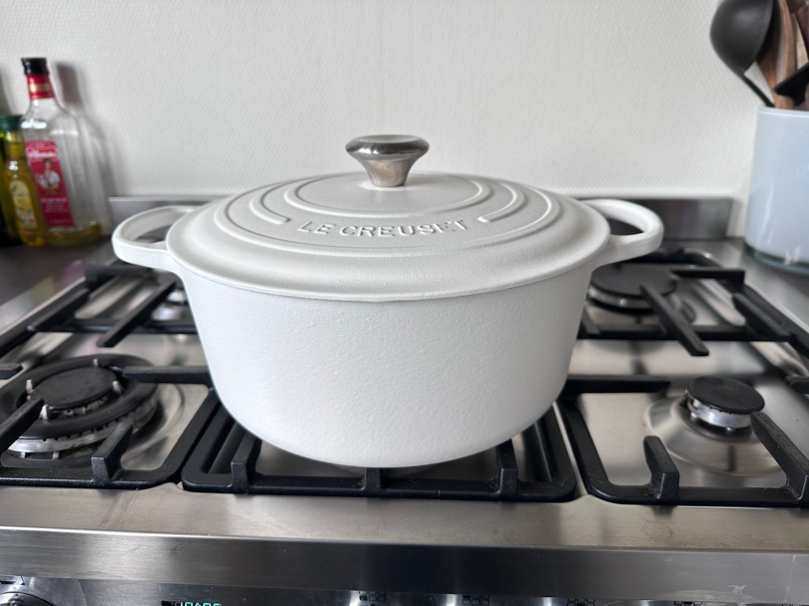 Le Creuset Signature ronde braadpan 28cm, Ophalen of Verzenden, Nieuw, Gietijzer, Le Creuset
