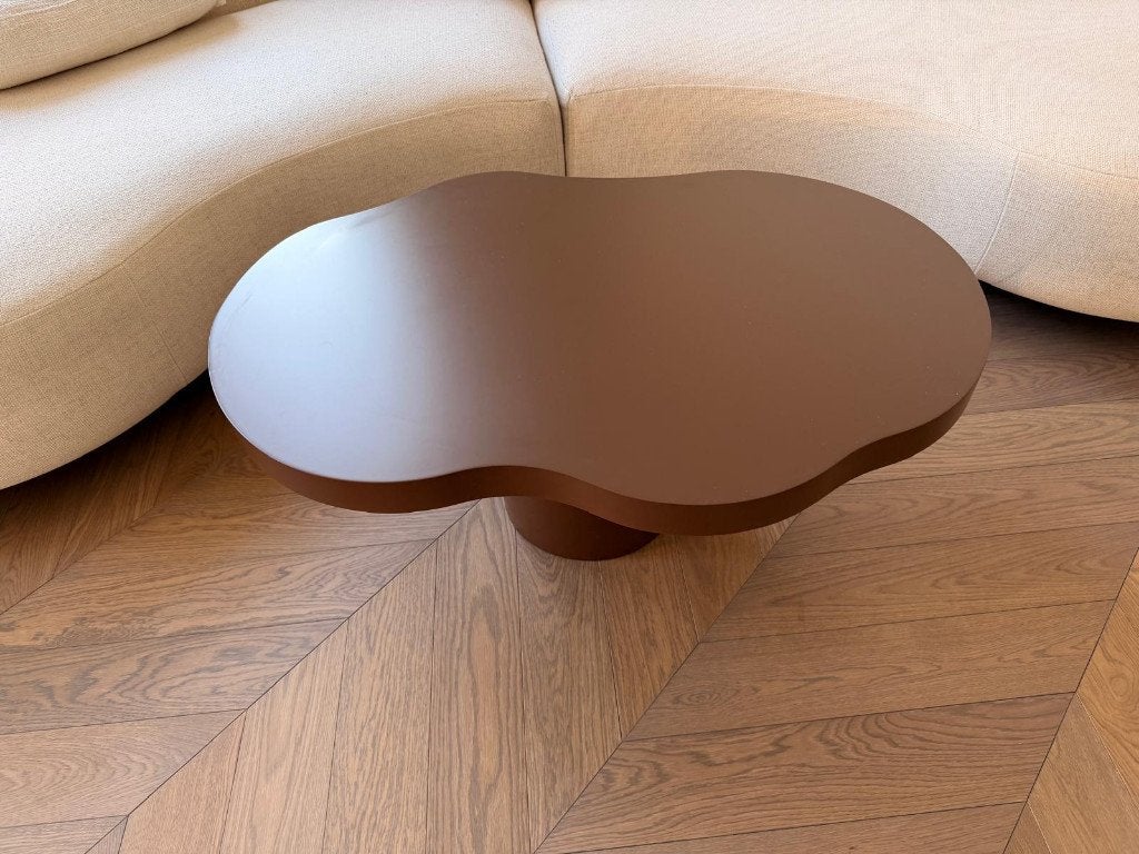 Organische salontafel, perfect om te beton cire’en, Huis en Inrichting, Tafels | Salontafels, Ophalen, 100 tot 150 cm, 50 tot 100 cm