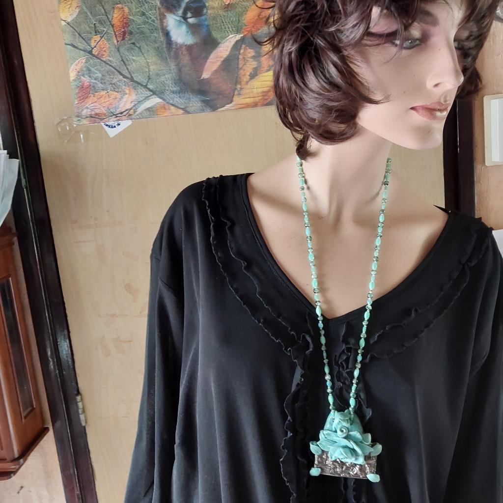 Een prachtige silvere hanger  ketting, Sieraden, Tassen en Uiterlijk, Overige voorstellingen, Nieuw, Ophalen of Verzenden, Met edelsteen