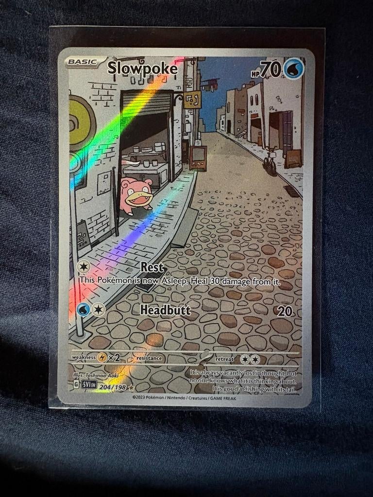 Slowpoke 204/198 Pokémon kaart (Foil), Ophalen of Verzenden, Zo goed als nieuw, Losse kaart, Foil