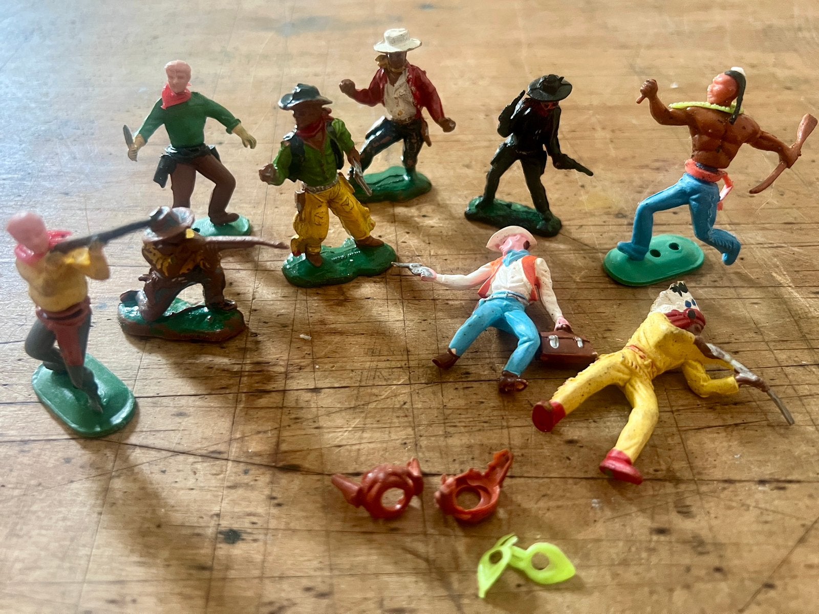 Vintage cowboy figuurtjes, Verzamelen, Ophalen of Verzenden, Gebruikt