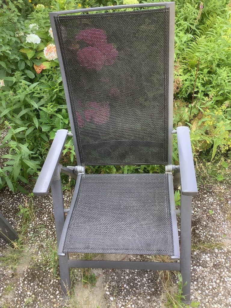 Royal Patio tuinstoelen met kussens en gratis bankjes, Tuin en Terras, Tuinstoelen, Ophalen, Gebruikt, Metaal