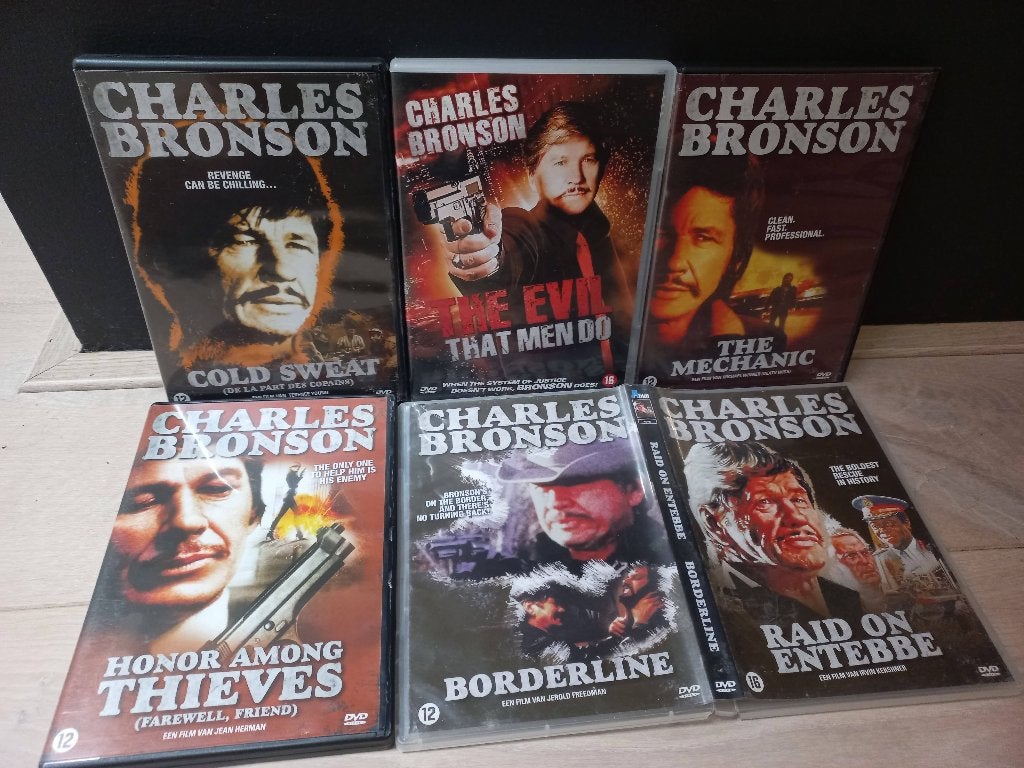6x Charles Bronson DVD - Jaren 70+80 Action Classics, 1960 tot 1980, Engels, Vanaf 16 jaar, Nederlands