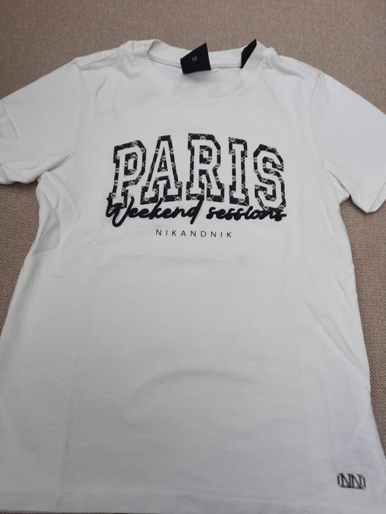 Nik&Nik T-shirt 'Paris Weekend Sessions' - Maat 128, Kinderen en Baby's, Kinderkleding | Maat 128, Ophalen of Verzenden