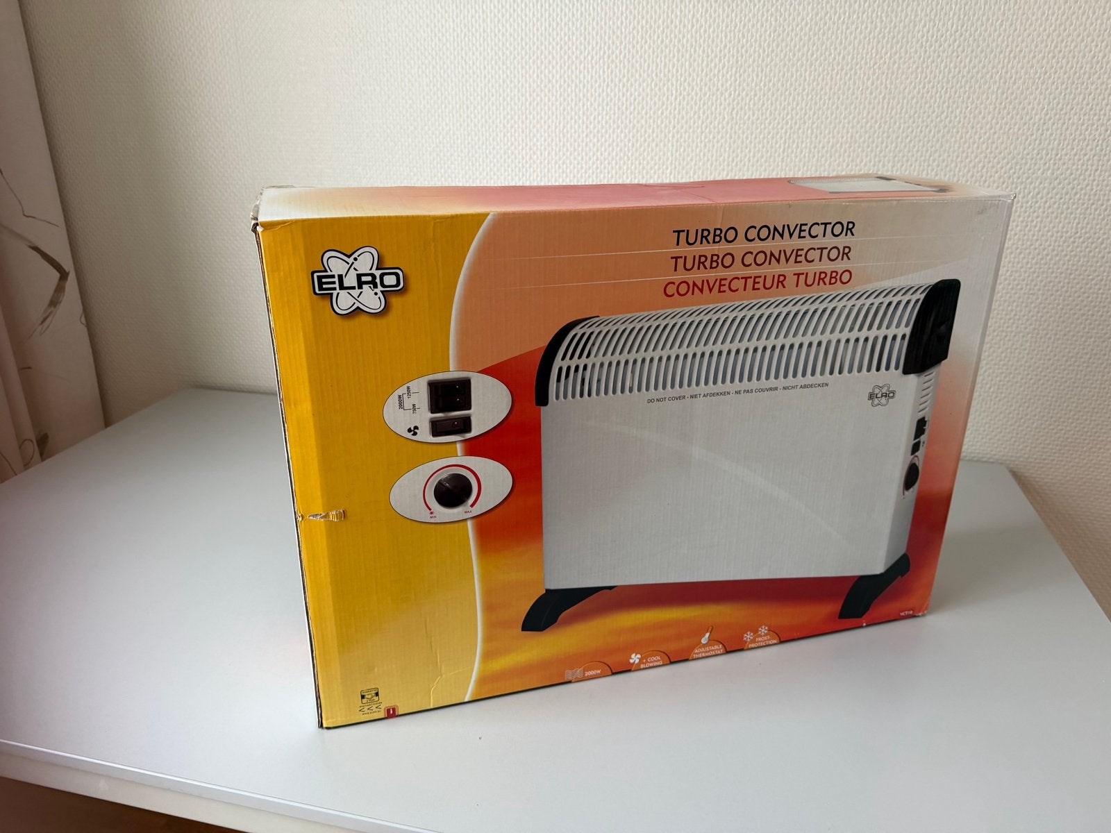 ELRO Turbo Convector Kachel - Nieuw in doos, Doe-het-zelf en Verbouw, Ophalen, Nieuw, Kachel