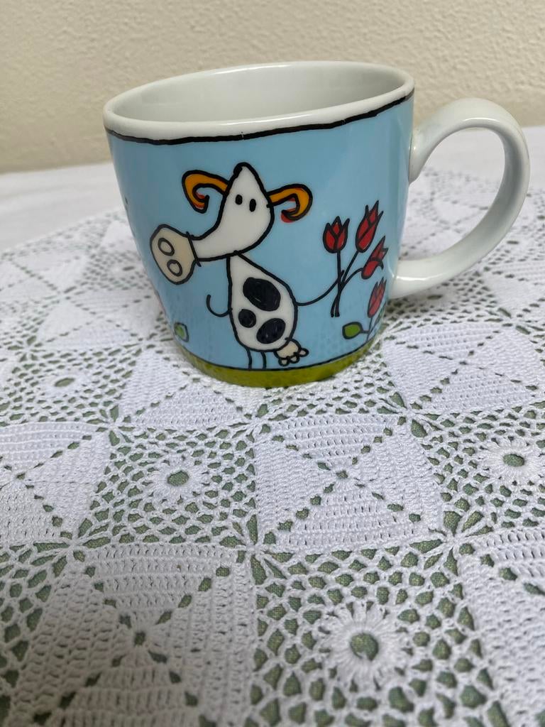 Grote Babette koffie/theebeker met leuke koe afbeelding, Huis en Inrichting, Keuken | Servies, Keramiek, Nieuw, Ophalen of Verzenden