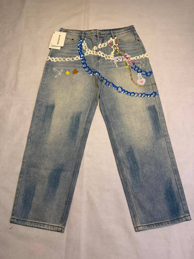 Acne Studios Jeans - Nieuw met tags - Maat 34, Ophalen of Verzenden, Nieuw, Blauw, W33 - W36 (confectie 42/44)