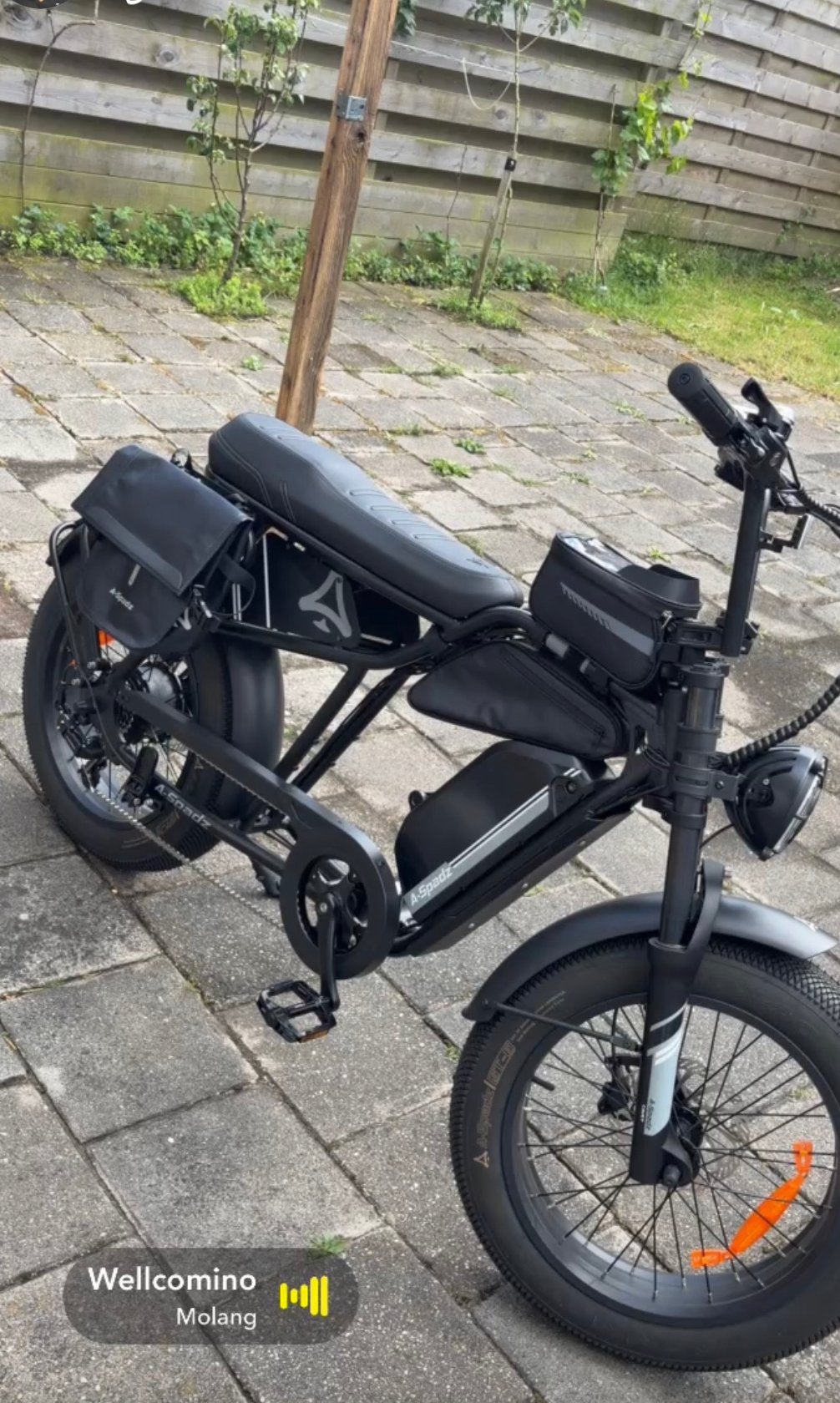 Stoere E-bike met dikke banden en dubbele accu, Overige merken, Gebruikt, Ophalen of Verzenden, 50 km per accu of meer