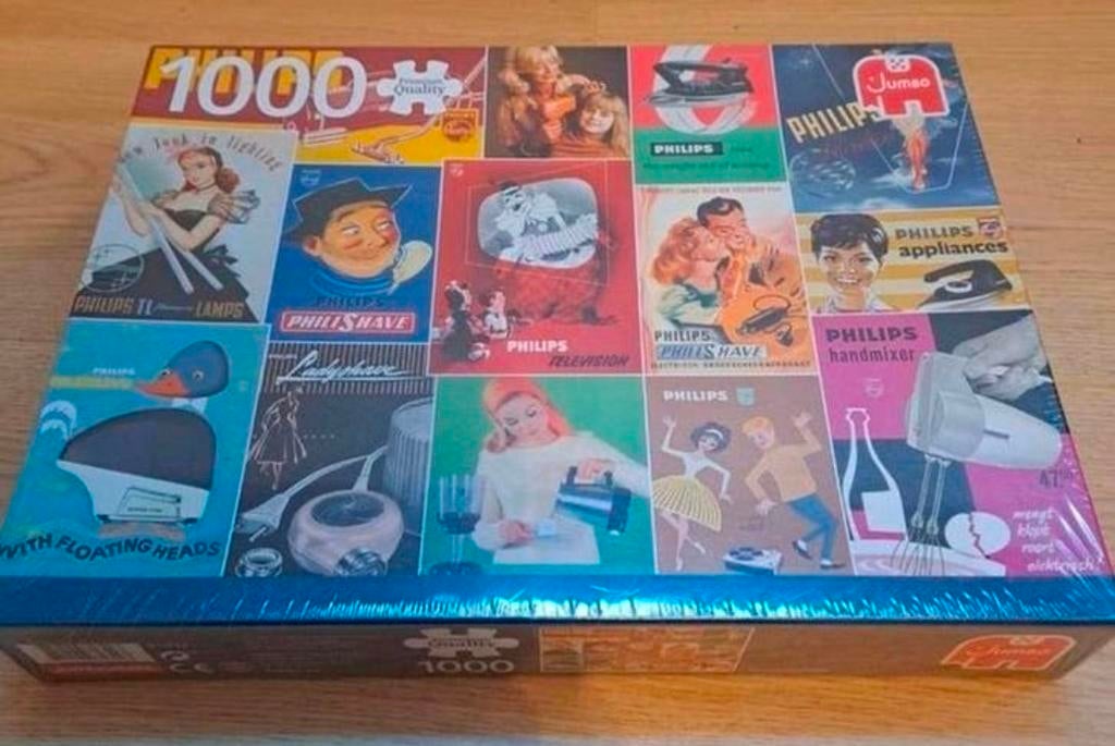 Jumbo, Philips Reclame Puzzel, Ophalen of Verzenden, 500 t/m 1500 stukjes, Nieuw, Legpuzzel
