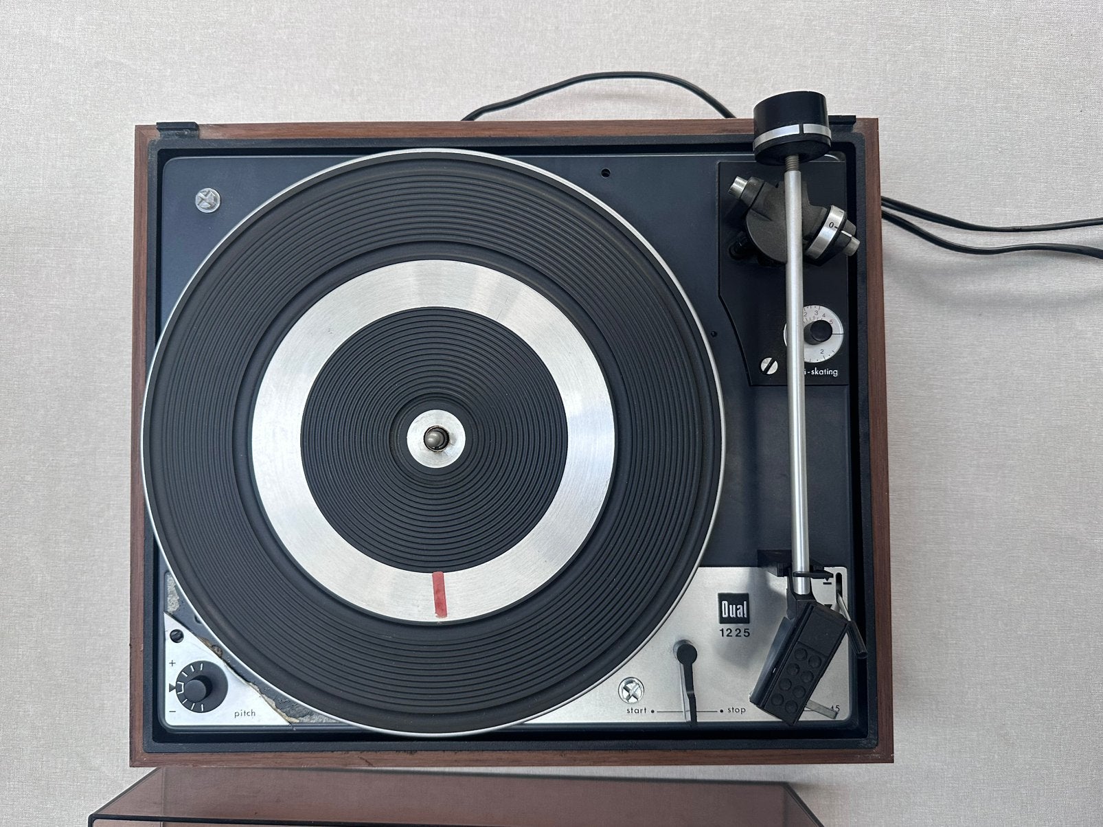 Platenspeler Dual CS 1225 - Vintage Hifi, Ophalen, Gebruikt, Pitch-regelaar, Platenspeler