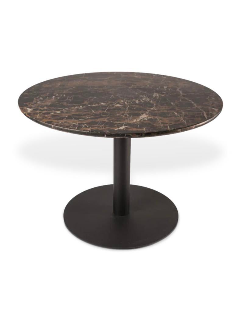 Pols potten tafel, Ophalen, Rond, Zo goed als nieuw, 75 cm of meer