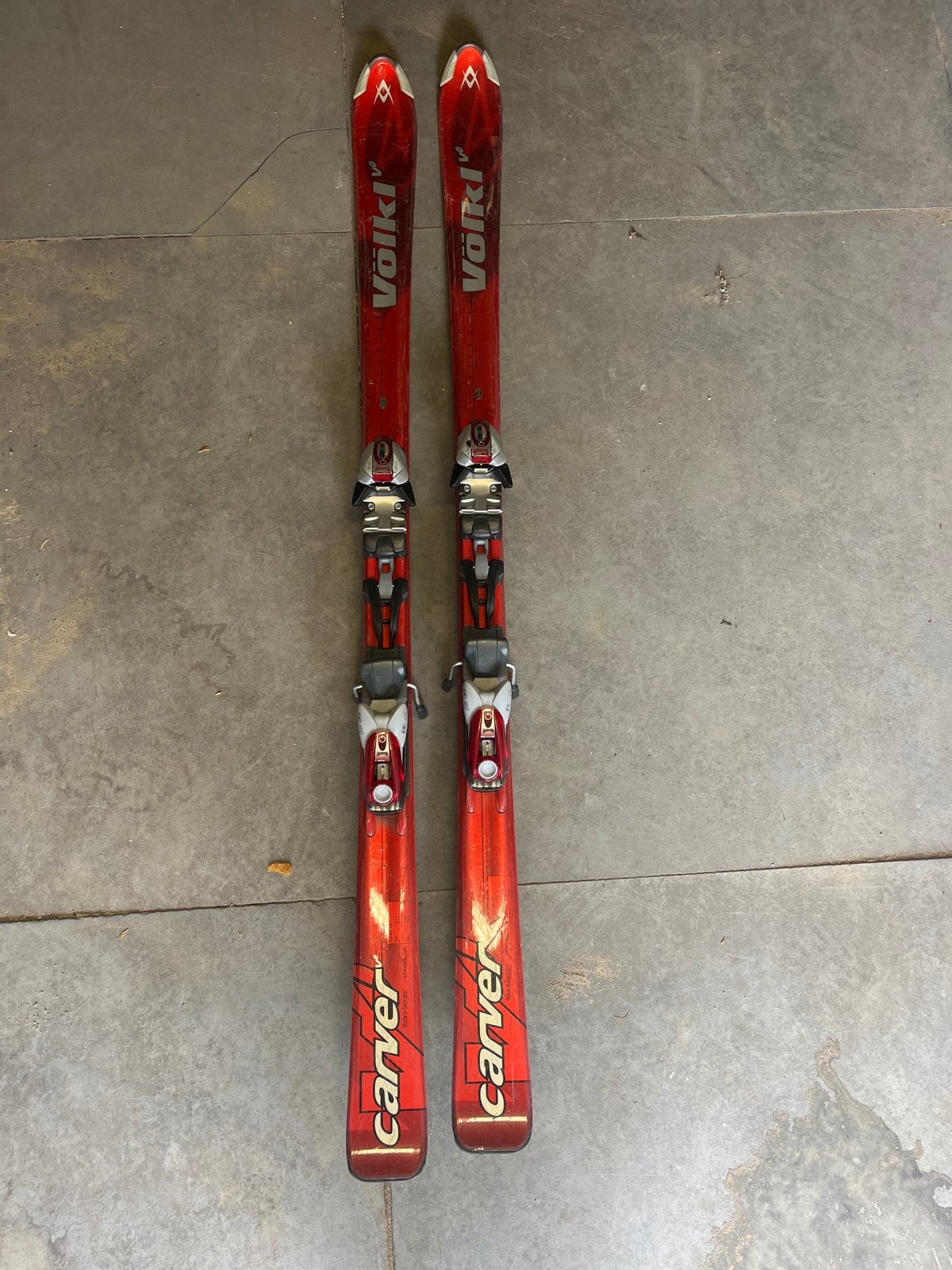 Völkl Carver Ski's - Titanium, Dimension 3 Sidecut, 140 tot 160 cm, Gebruikt, Carve, Skiën