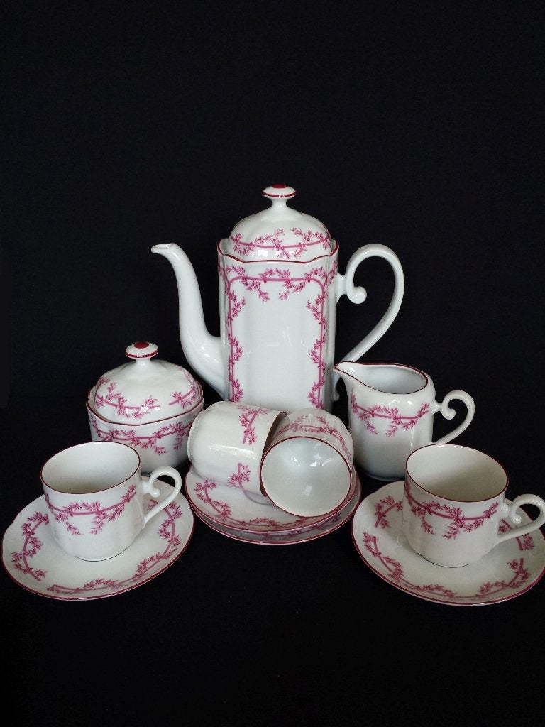4 Pers. MOKKA-Servies <> Seltmann Weiden Porzellan GLORIA, Ophalen of Verzenden, Zo goed als nieuw, Porselein, Compleet servies