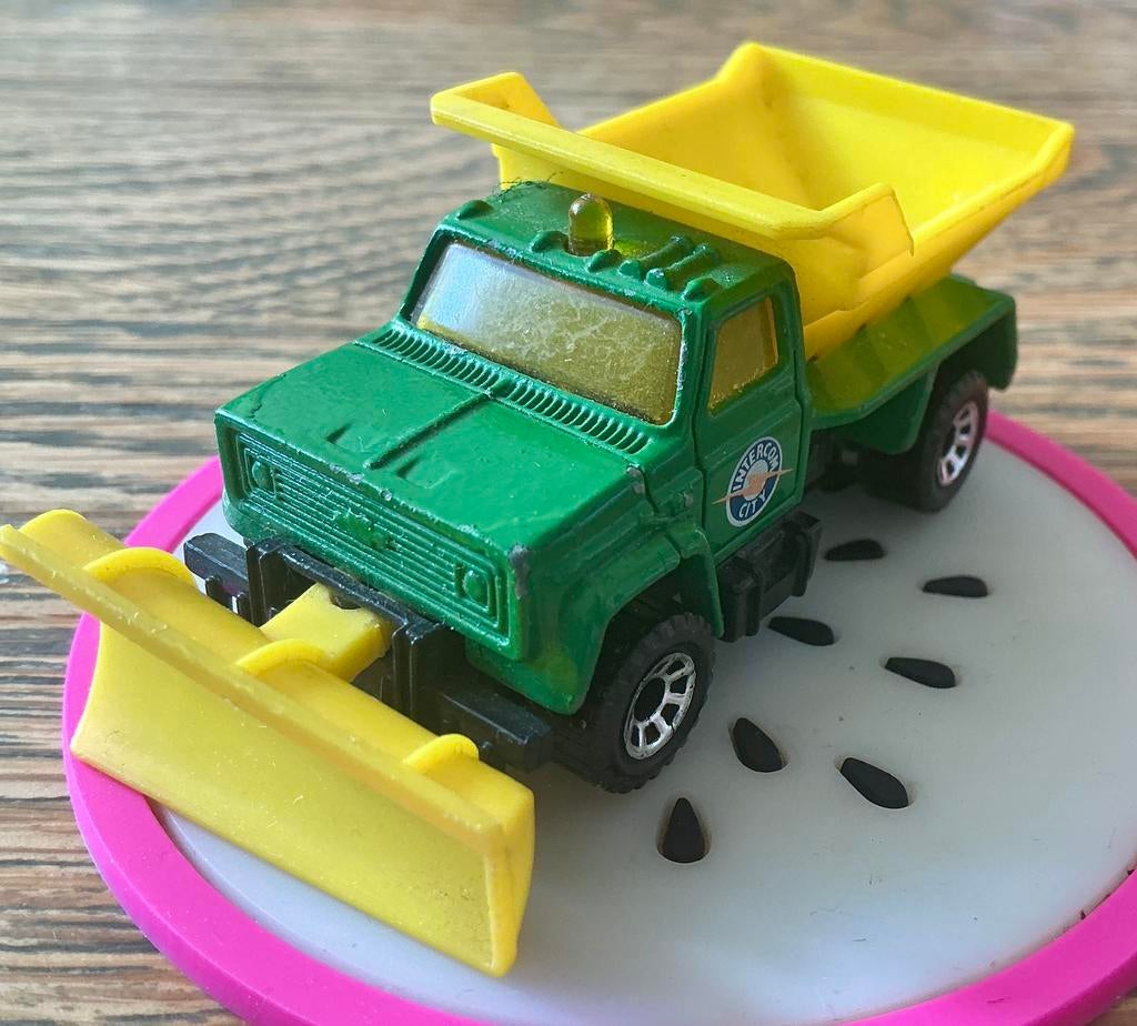 Matchbox Intercom City auto met schuifsysteem en strooibak, Ophalen, Gebruikt, Auto