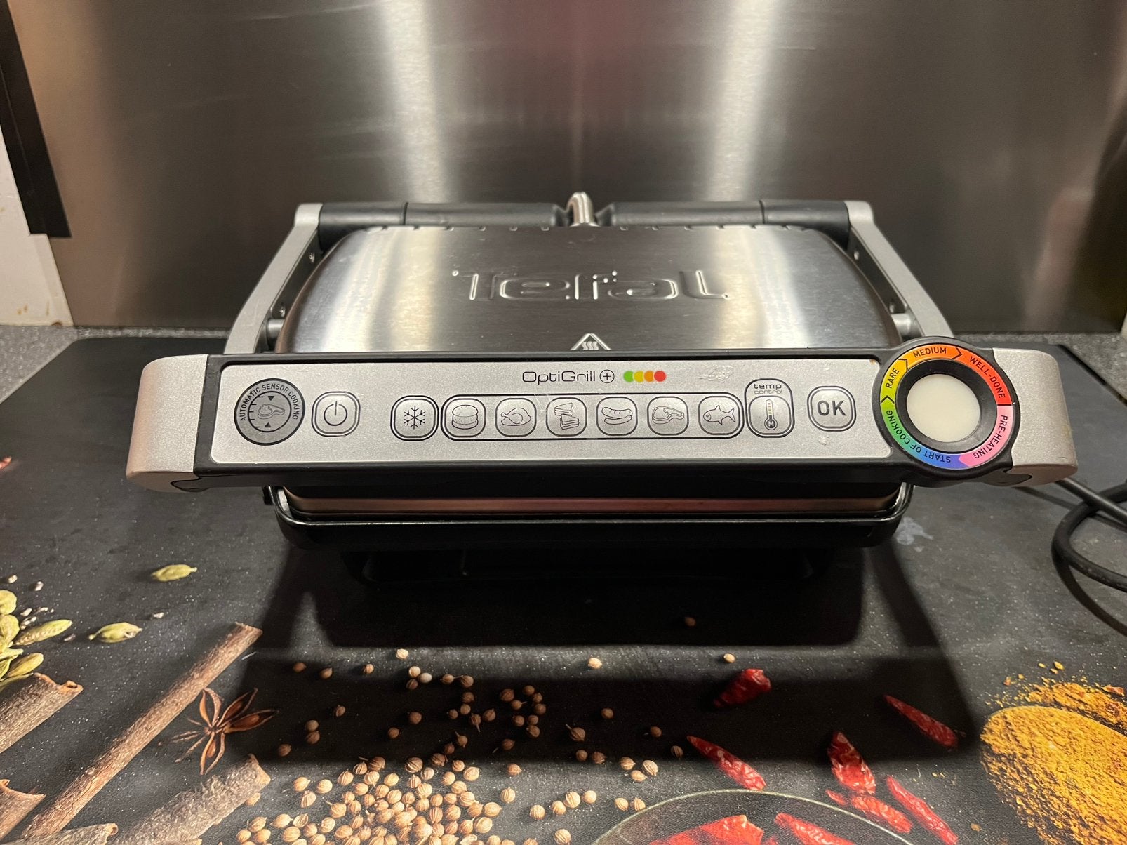 Tefal optigrill 4 in 1 met baking grill, Ophalen, Uitneembare platen, Zo goed als nieuw