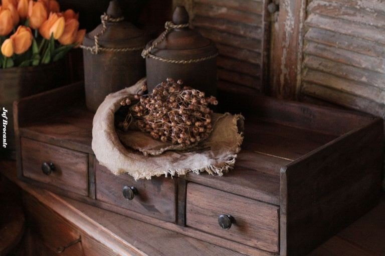 Houten ladekast met 3 lades, Www.jufbrocante.nl, Www.jufbrocante.nl, Nieuw, Ophalen of Verzenden