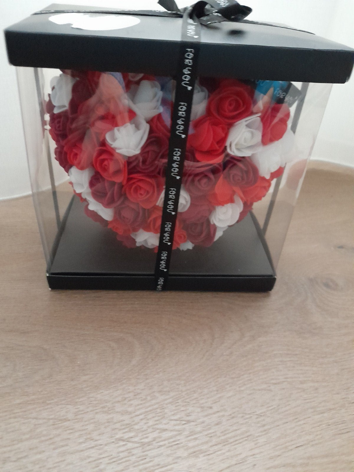 nieuw in doos Hart Foam roosjes verpakking I love you lint, Meerkleurig, Overige materialen, Overige stijlen, Nieuw