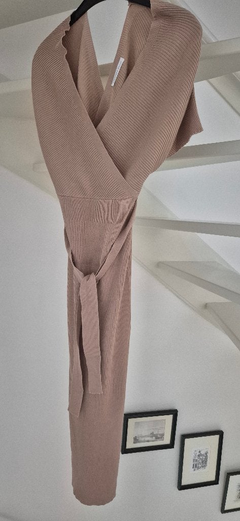 zwangerschapsjurk, Kleding | Dames, Ophalen of Verzenden, Zo goed als nieuw, Jurk, Beige