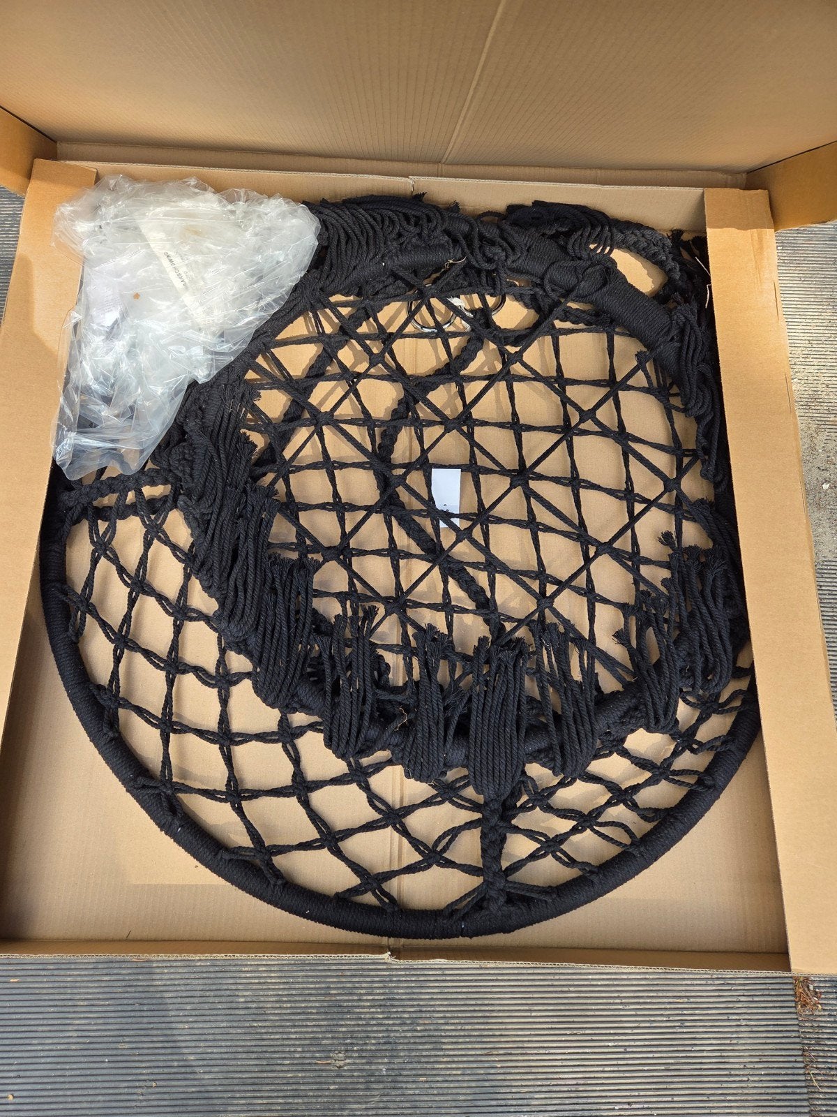 Nieuwe zwarte hangstoel - JYSK Nittedal, Ophalen of Verzenden, Nieuw, Binnen