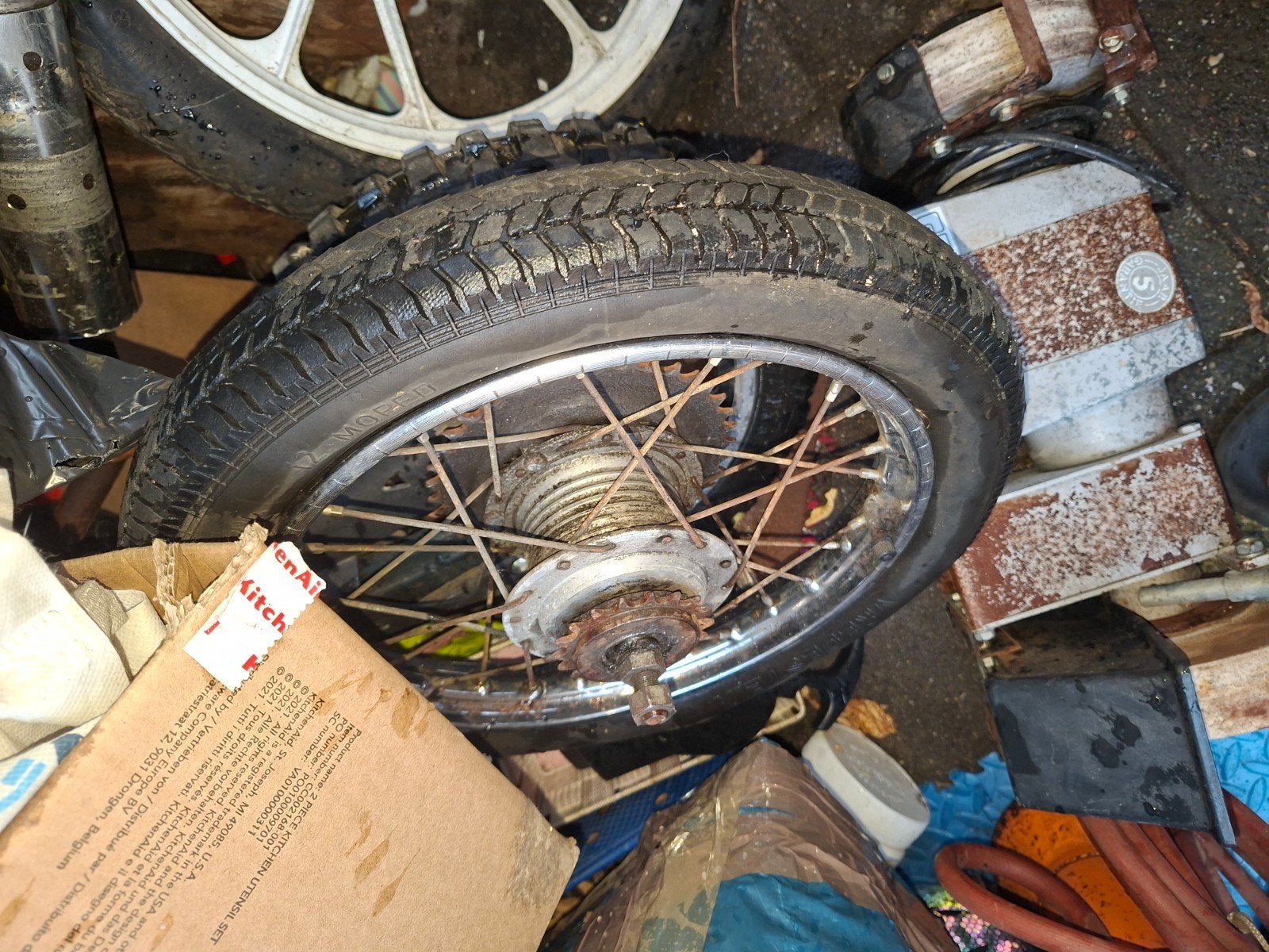 Tomos s1 spaakwiel achter, Ophalen of Verzenden, Gebruikt, Overige typen