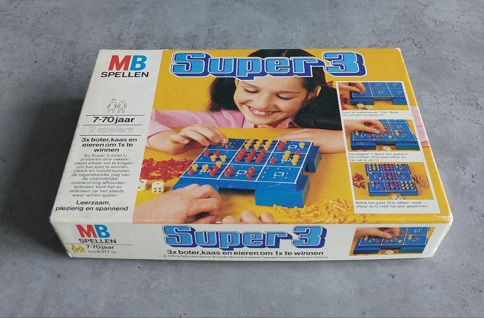 MB Spel SUPER 3 uit 1978 - VINTAGE, Ophalen of Verzenden, Gebruikt, MB Spellen