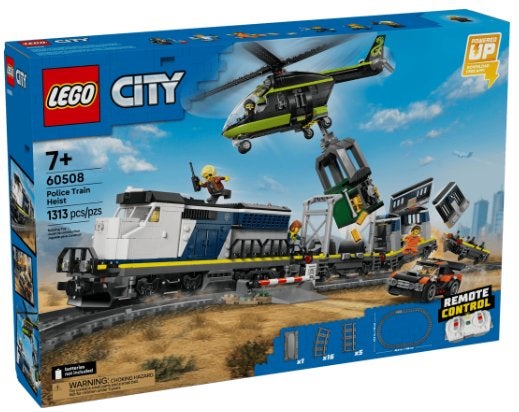 LEGO City 60508 Overval op de Politietrein(Nieuw, ongeopend), City, Nieuw, Ophalen of Verzenden, Complete set