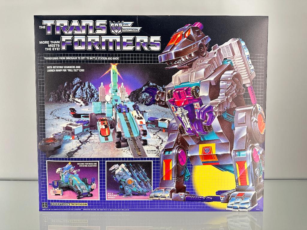 Transformers G1 Trypticon repro doos, Verzamelen, Transformers, G1, Ophalen, Zo goed als nieuw, Decepticons
