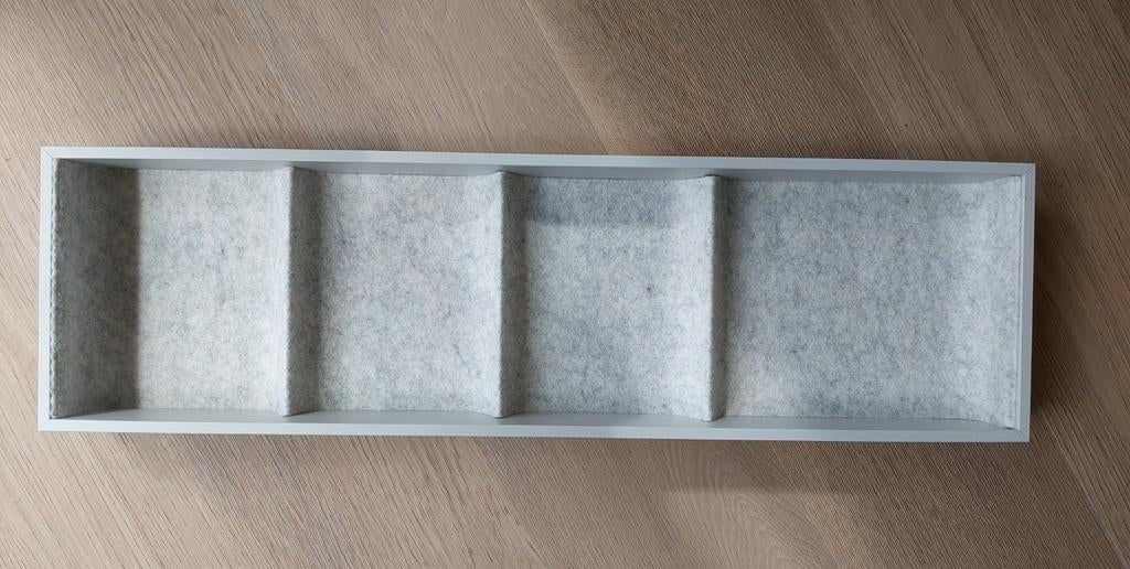 IKEA PAX lade-inzet lichtgrijs met vilt, Modern, Scandinavisch, Zo goed als nieuw, Minder dan 100 cm, 25 tot 50 cm