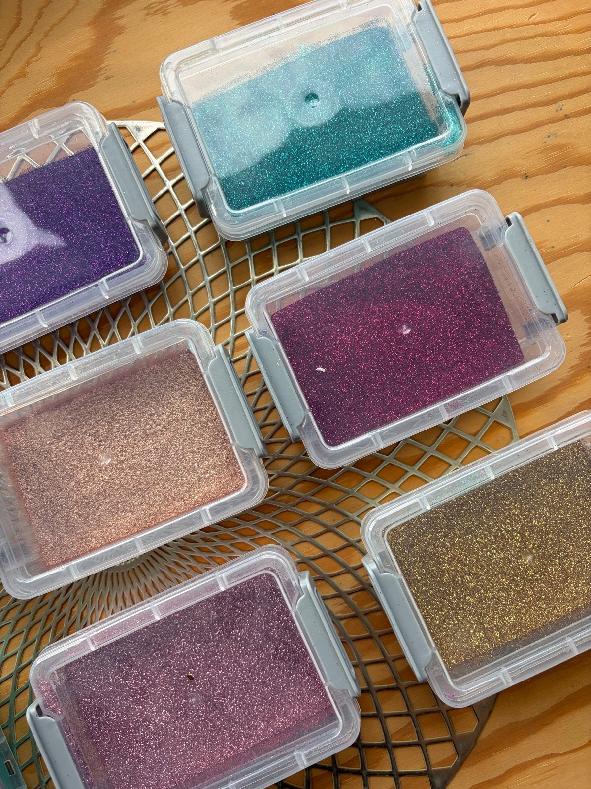 Mica poeder & glitterset - 9 kleuren voor epoxy en meer, Hobby en Vrije tijd, Knutselen, Zo goed als nieuw, Knutselmateriaal, Overige merken
