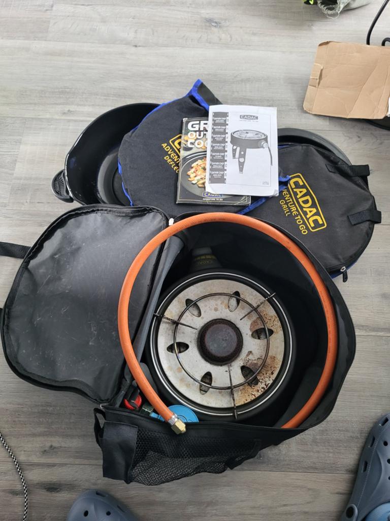 Cadac safari chef, Ophalen