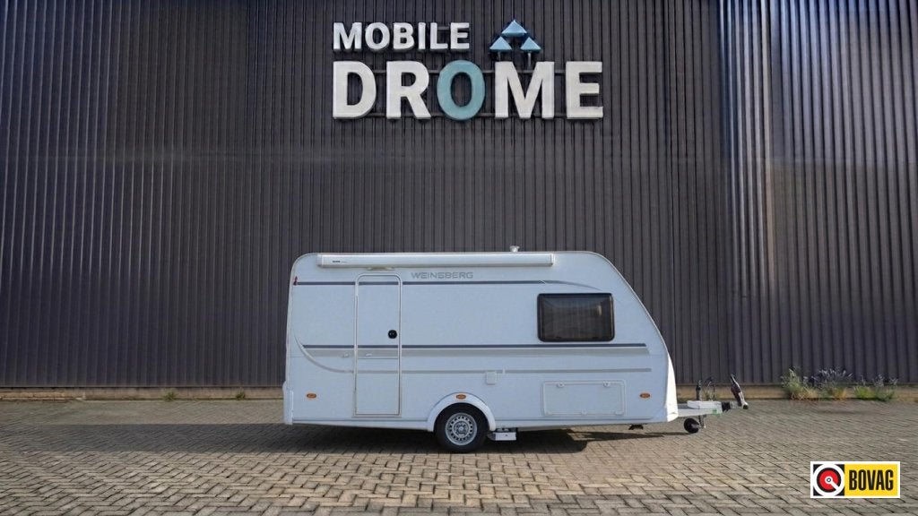 Weinsberg CaraOne 420 QD MOVER + LUIFEL, Caravans en Kamperen, Overige merken, Dwarsbed, Bedrijf, Luifel