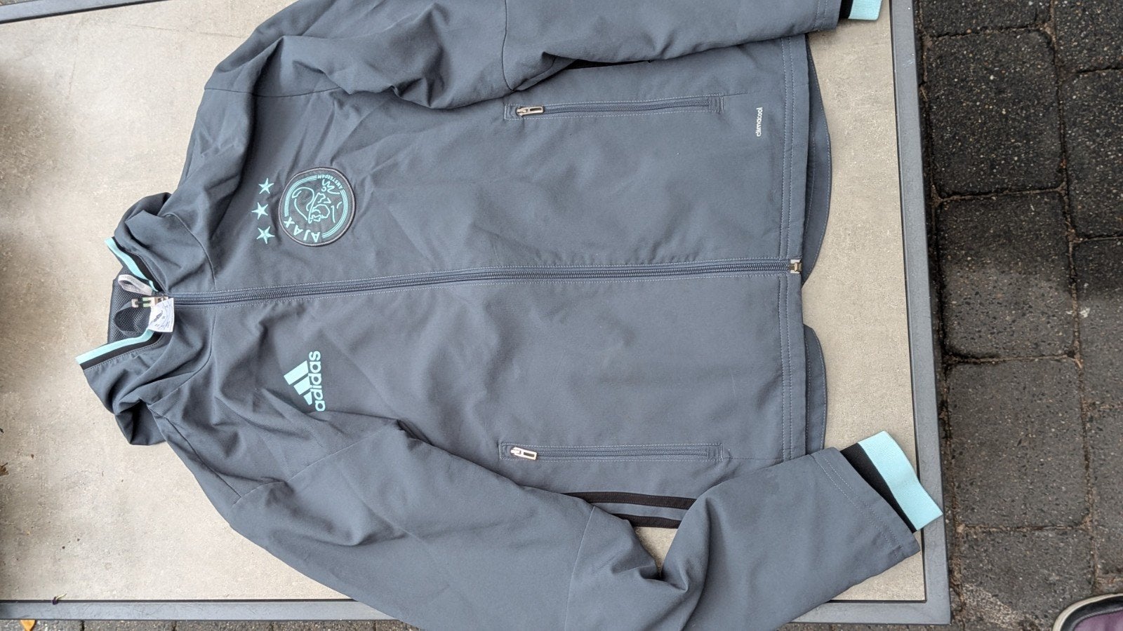 Adidas Ajax jas grijs XS, Adidas, Ophalen of Verzenden, Maat 34 (XS) of kleiner, Grijs