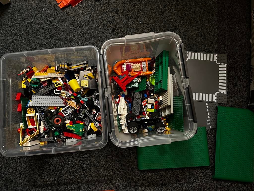 2 bakken (oude) lego, Ophalen of Verzenden, Gebruikt