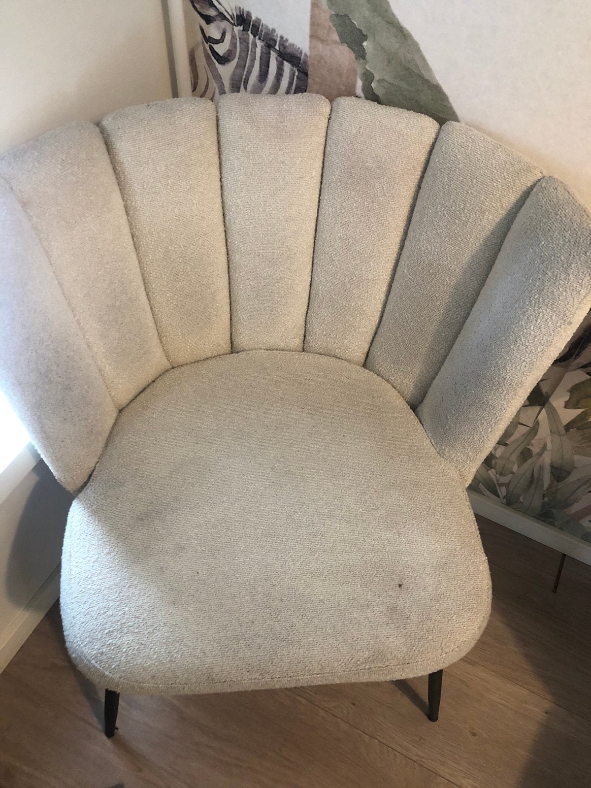 4 eetkamer stoelen, Ophalen, Minder dan 75 cm, Zo goed als nieuw, Stof