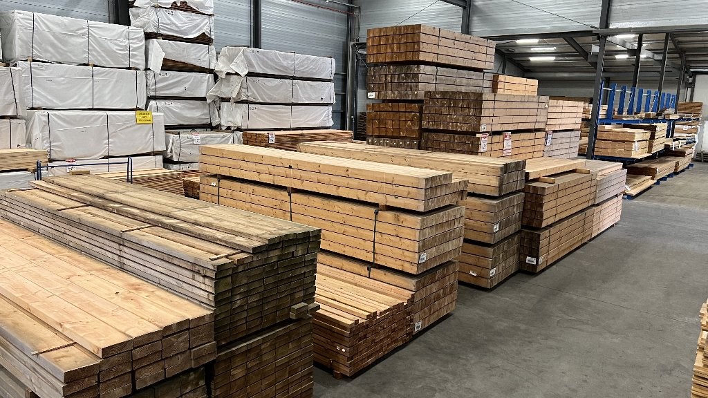 Red class wood | douglas | hout | 140x140 | 45x145 | 120x120, Ophalen, Nieuw, 250 cm of meer, Planken