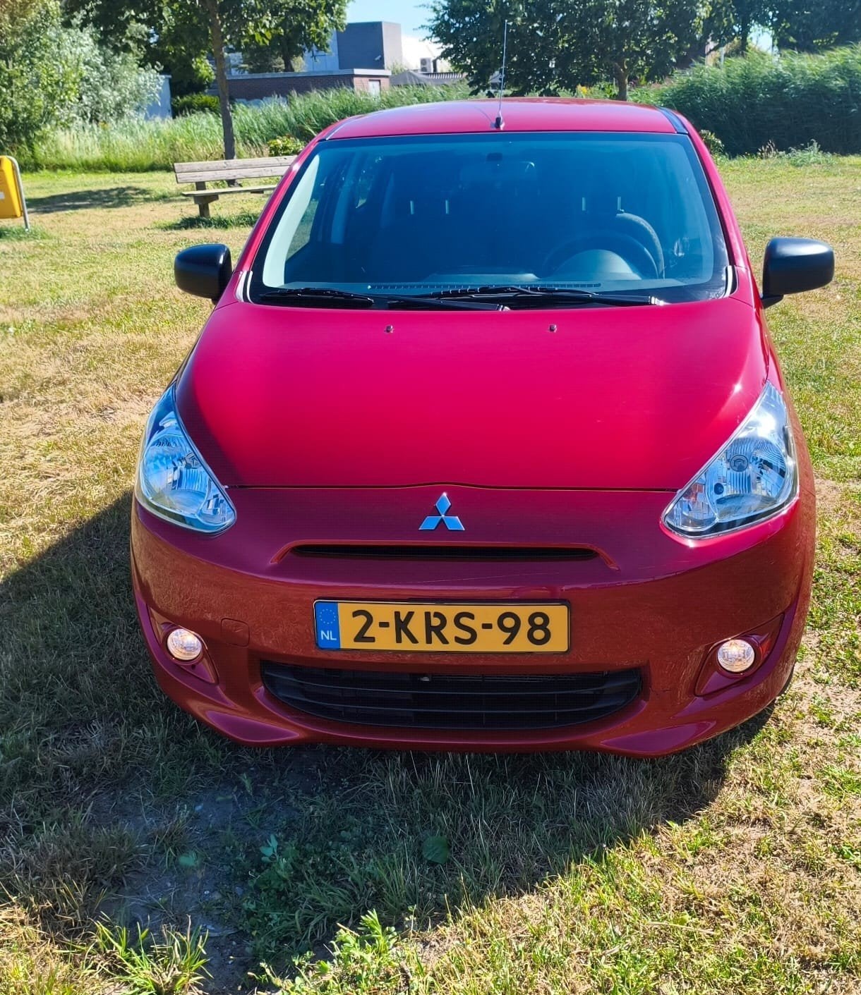 Mitsubishi Space Star 1.0 MPI 52KW 2013 Rood, Voorwielaandrijving, Stof, Origineel Nederlands, Handgeschakeld