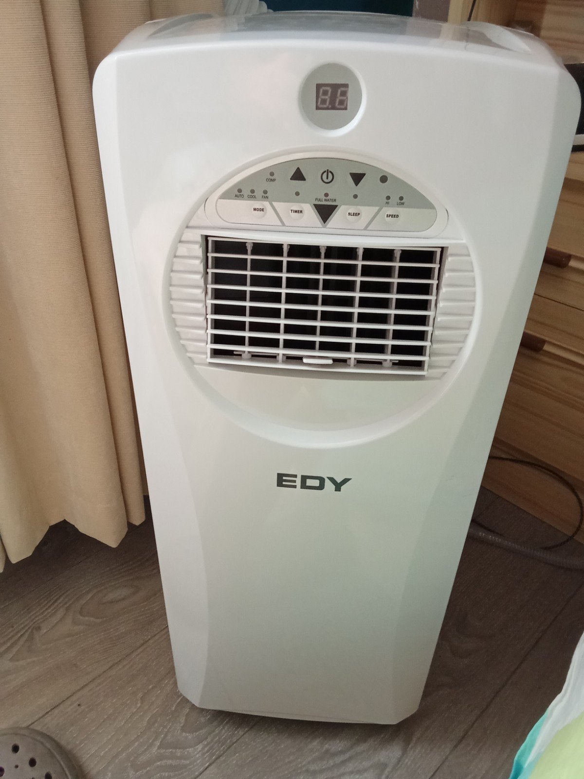 EDY Mobiele Airco EDPA1007 - Koelen en Ontvochtigen, Ophalen, Gebruikt, Minder dan 60 m³, Timer