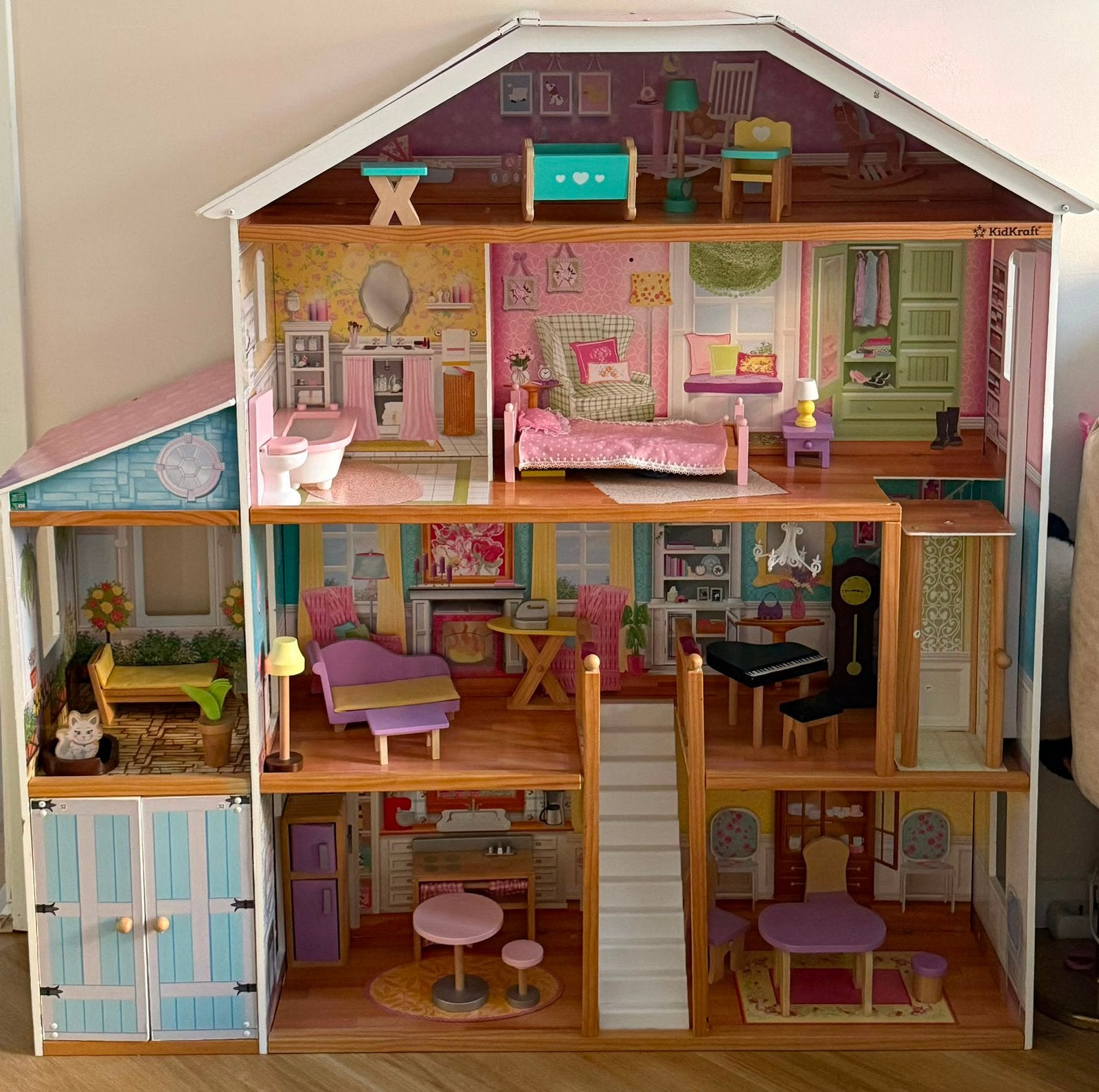 KidKraft poppenhuis, Ophalen of Verzenden, Zo goed als nieuw, Poppenhuis