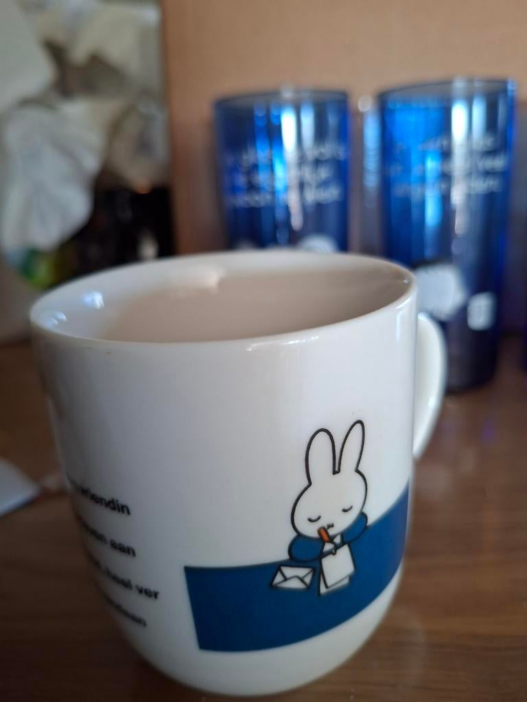 Mok kop NIJNTJE douwe egberts DE mercis 1999 nette staat, Ophalen of Verzenden, Zo goed als nieuw, Overige stijlen, Kop(pen) en/of Schotel(s)