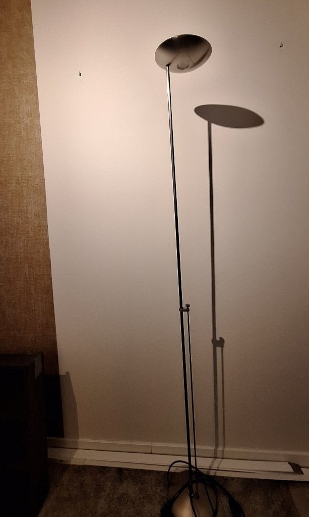 Led vloerlamp uplighter, Ophalen, Gebruikt, Metaal, 150 tot 200 cm