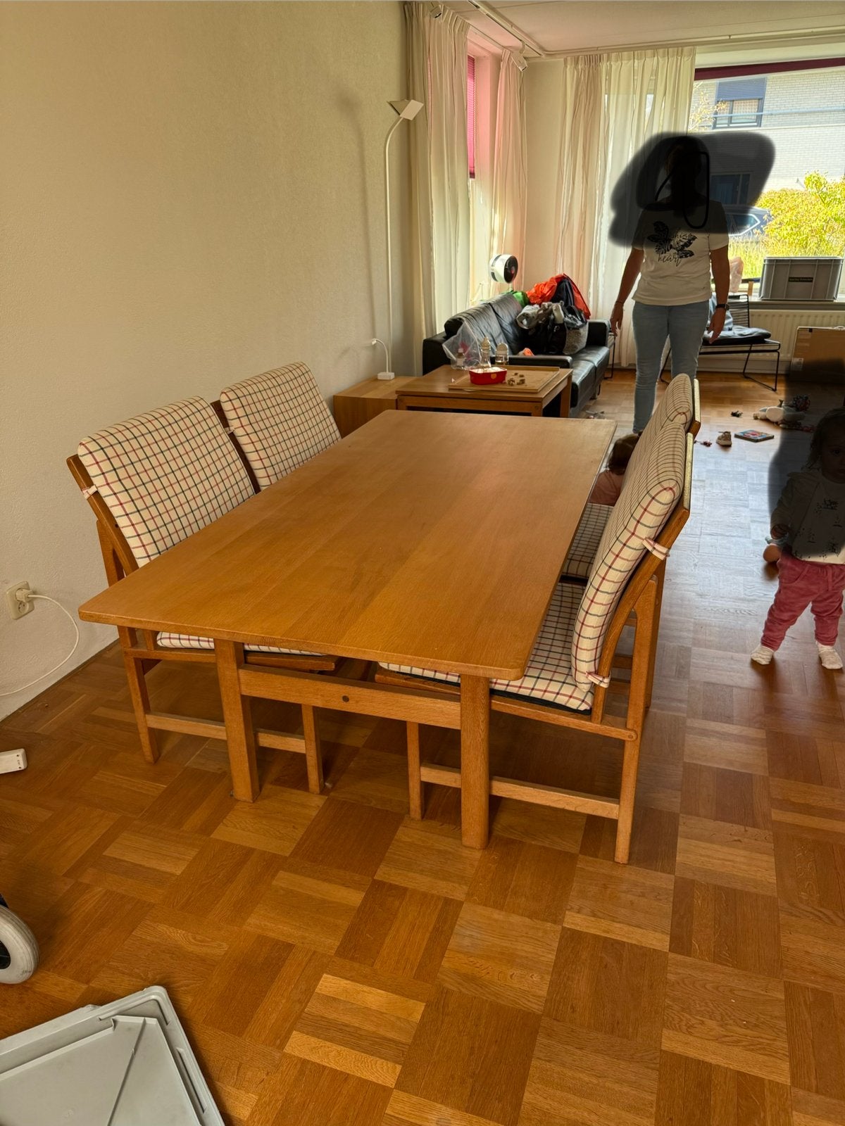 Lagere eettafel- Børge Mogensen  Fredericia model 6285, Huis en Inrichting, Ophalen, 100 tot 150 cm, 50 tot 100 cm, Zo goed als nieuw