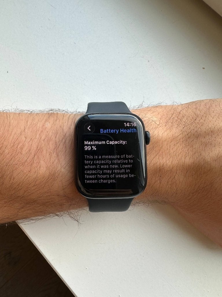 Apple Watch Series 8 45mm, Gebruikt, Apple Watch ⌚️, Zwart, IOS