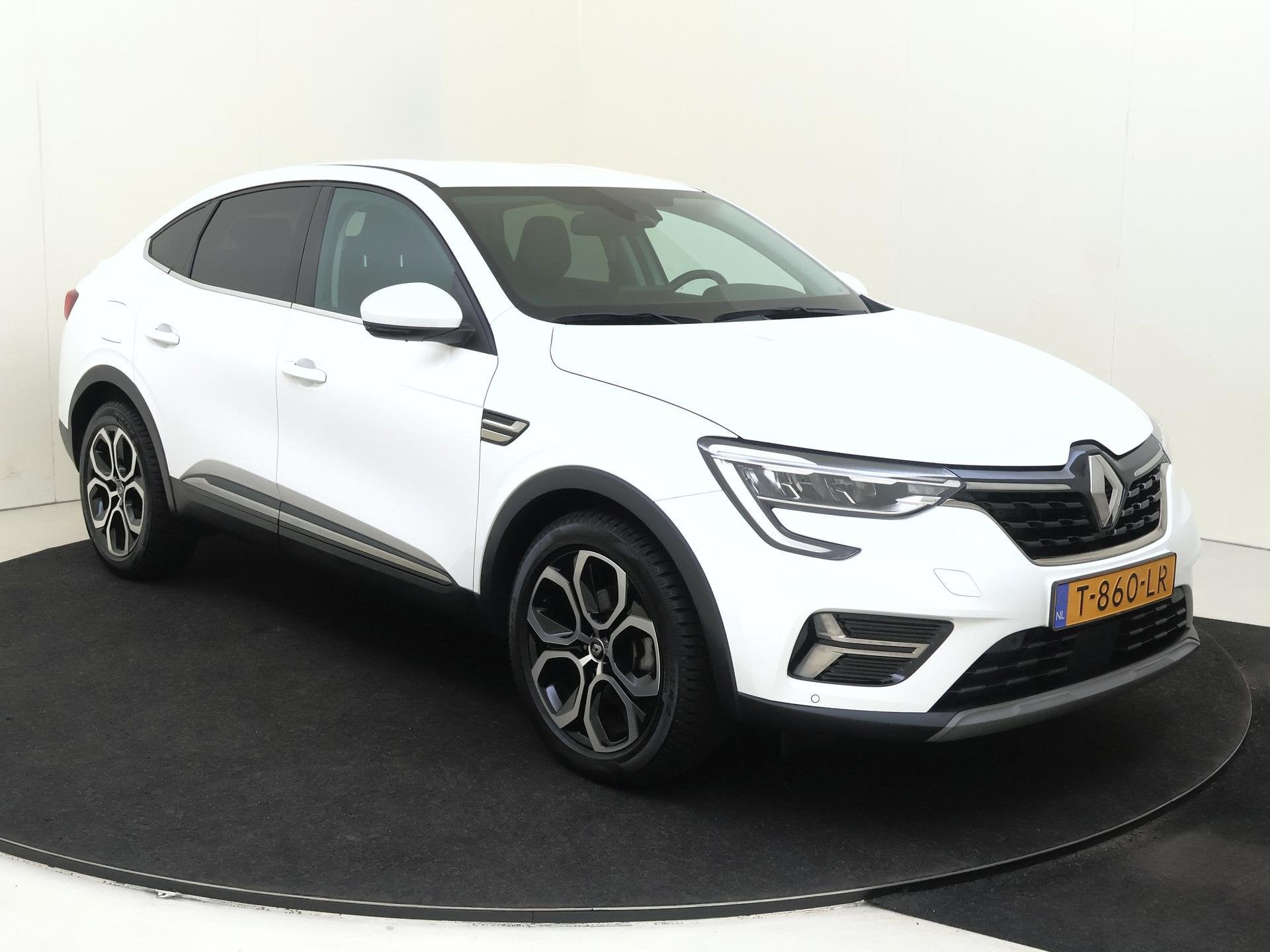 Renault Arkana 1.6 E-Tech FULL-Hybrid Techno 145PK | Navigat, Auto's, Gebruikt, Euro 6, Leder en Stof, Wit