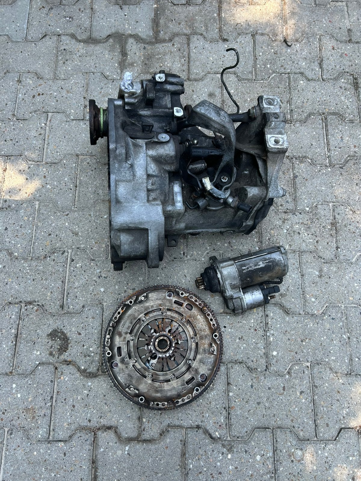 Volkswagen audi seat 02j versnellingsbak 5bak met startmotor, Auto-onderdelen, Transmissie en Toebehoren, Ophalen, Gebruikt, Volkswagen