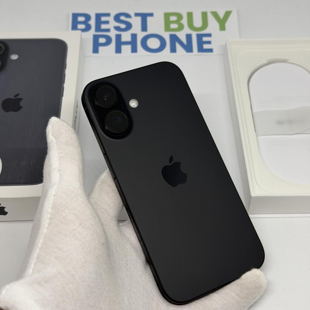 iPhone 16 128GB zwart /ongebruikt + 12 maanden garantie, Telecommunicatie, Mobiele telefoons | Apple iPhone, 128 GB, Apple, Blauw