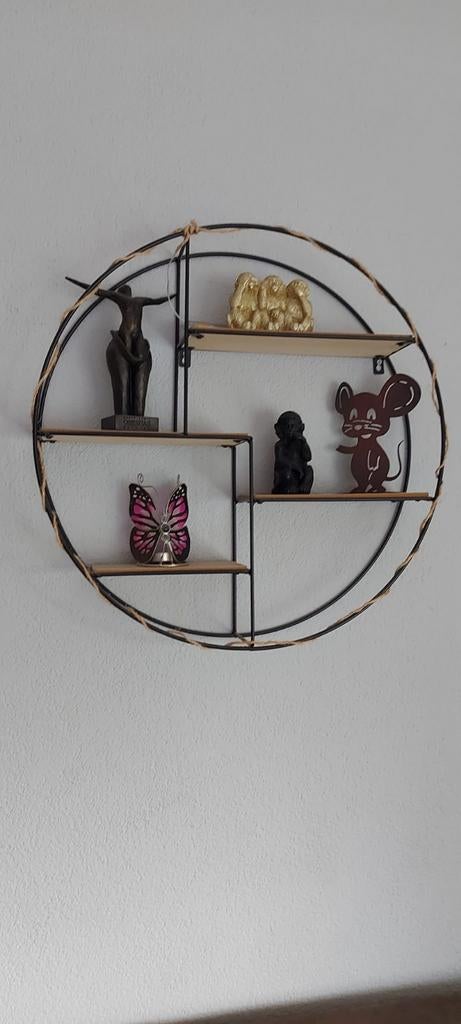 Wandrekjes 2x rond industriele, Huis en Inrichting, Woonaccessoires | Wandplanken en Boekenplanken, Ophalen